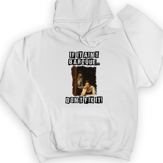 If It Aint Baroque Hoodie White / S