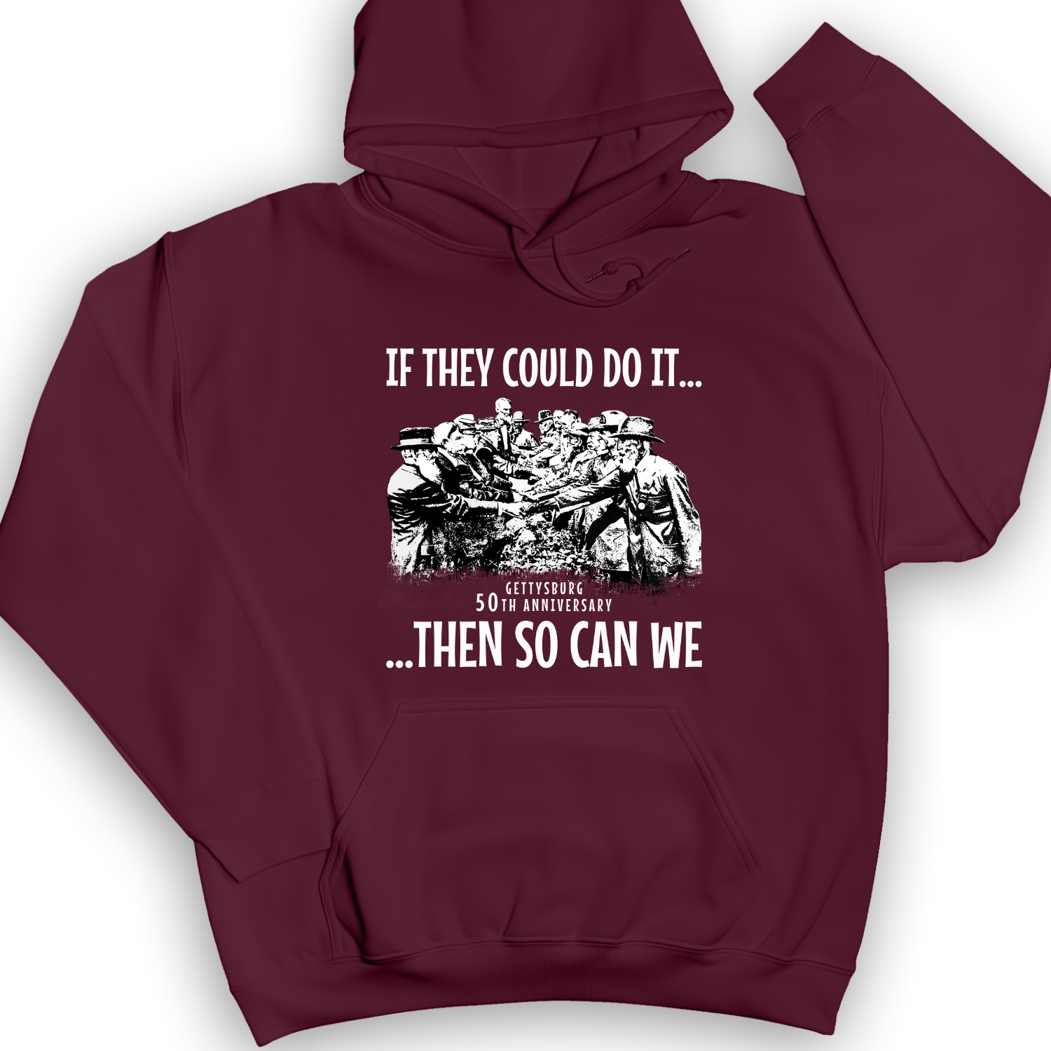 If They Could Do It Hoodie Maroon / S