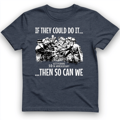 If They Could Do It T-Shirt Heather Navy / S