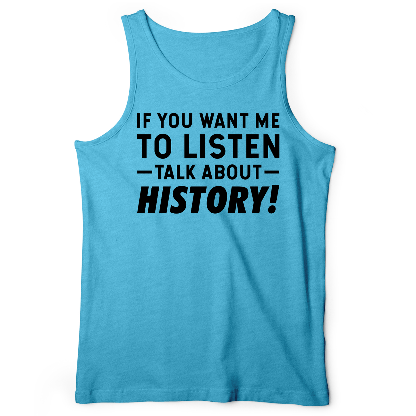 If You Want Me To Listen Tank Aqua TriBlend / XS