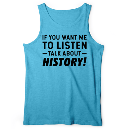 If You Want Me To Listen Tank Aqua TriBlend / XS