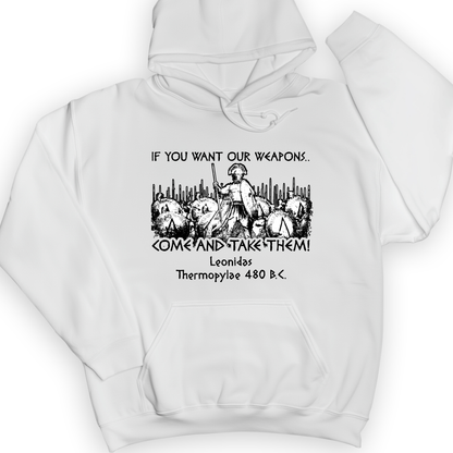 If You Want Our Weapons Hoodie White / S