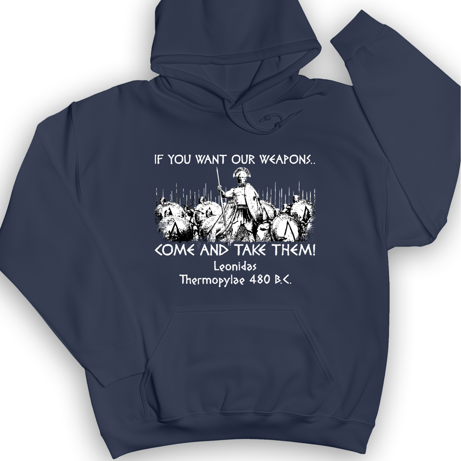 If You Want Our Weapons Hoodie Navy / S