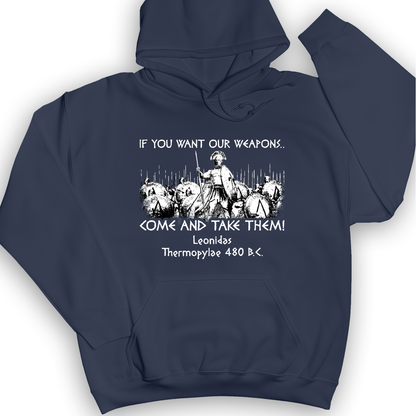 If You Want Our Weapons Hoodie Navy / S