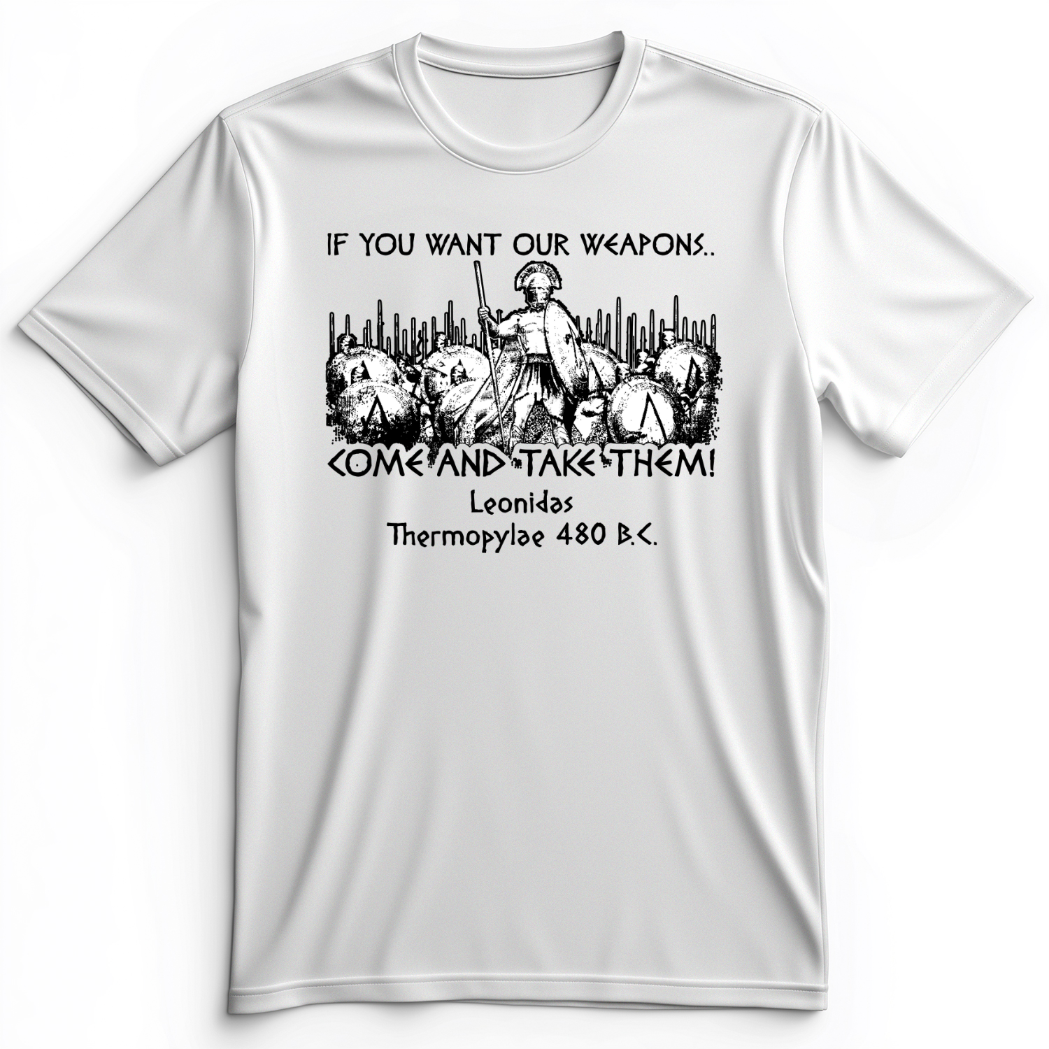 If You Want Our Weapons Premium Tee White / S