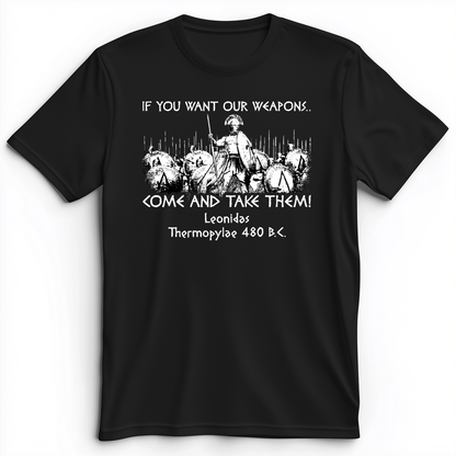 If You Want Our Weapons Premium Tee Black / S
