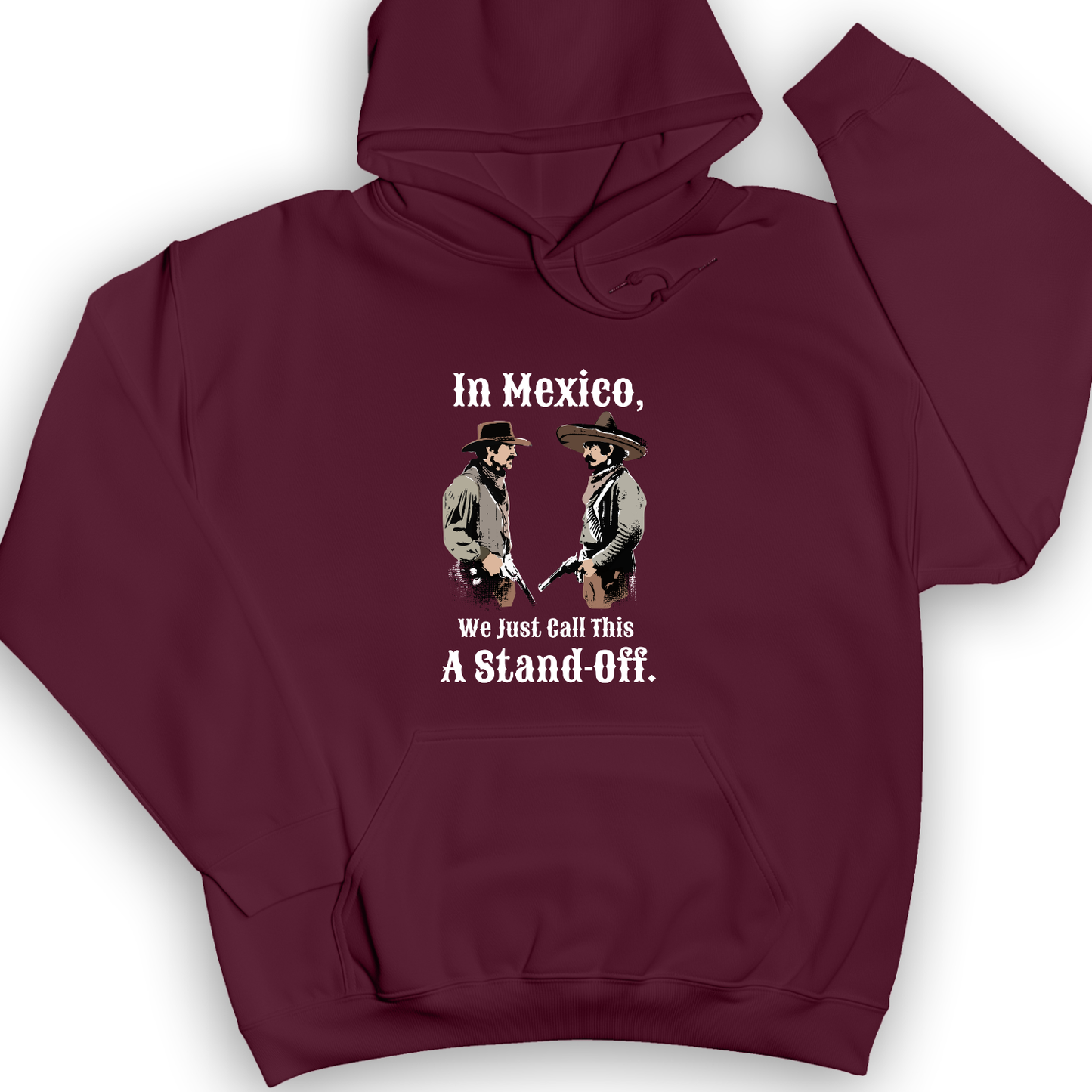 In Mexico Hoodie Maroon / S