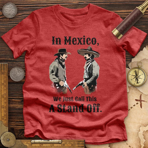 In Mexico Premium Quality Tee Heather Red / S