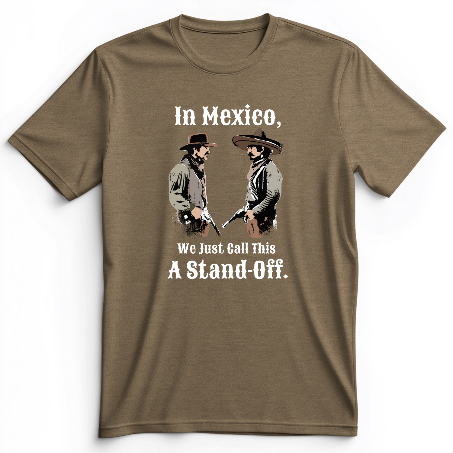 In Mexico Premium Tee Heather Olive / S