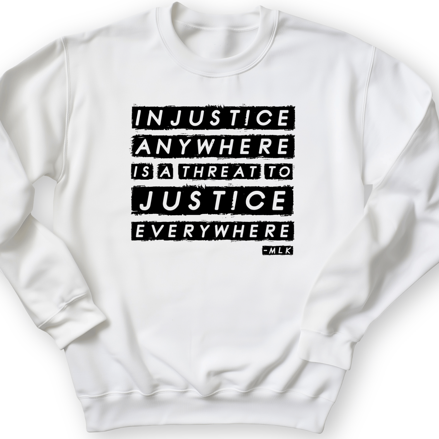 Injustice Anywhere Crewneck White / S