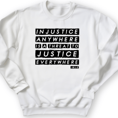 Injustice Anywhere Crewneck White / S