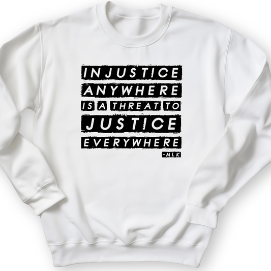 Injustice Anywhere Crewneck White / S