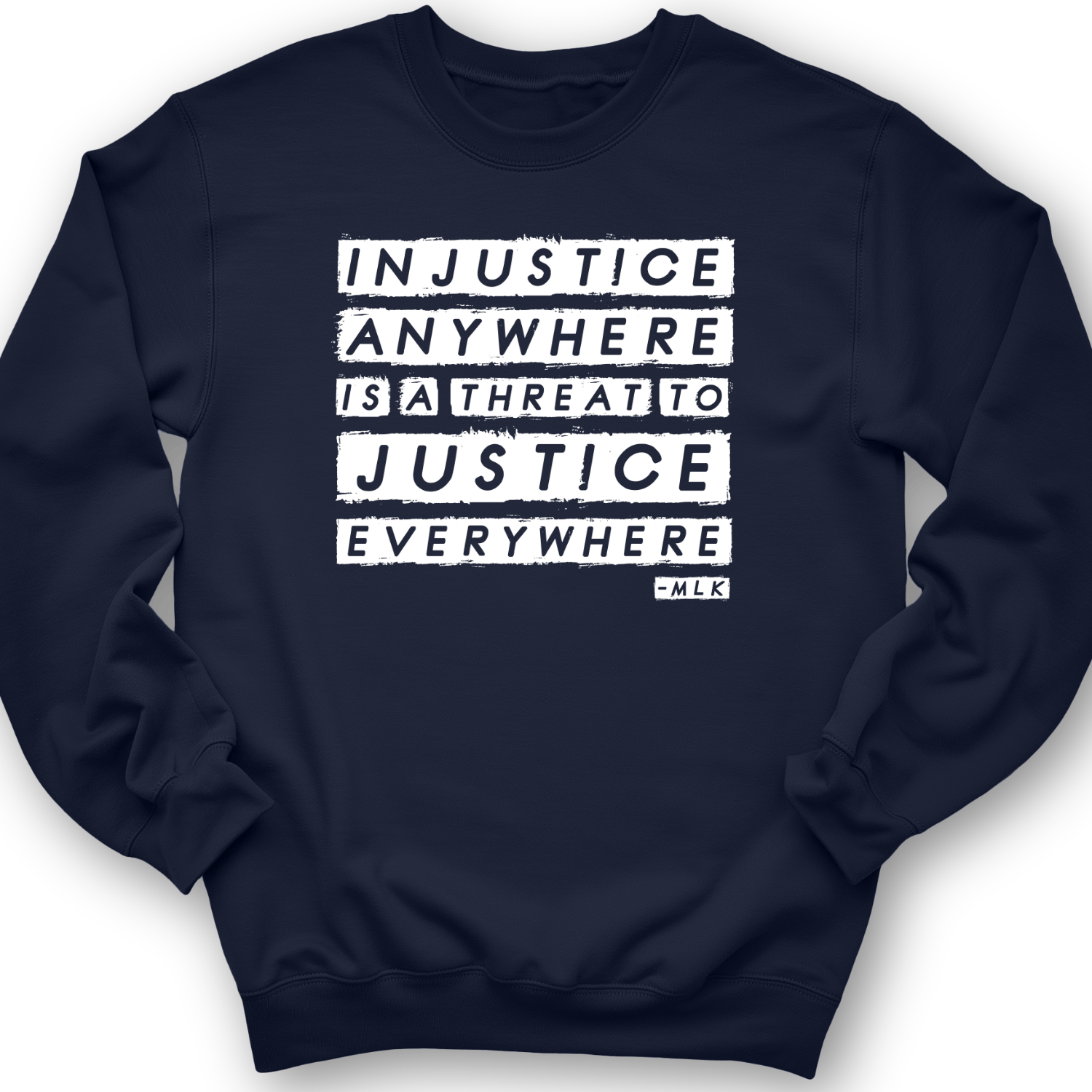 Injustice Anywhere Crewneck Navy / S