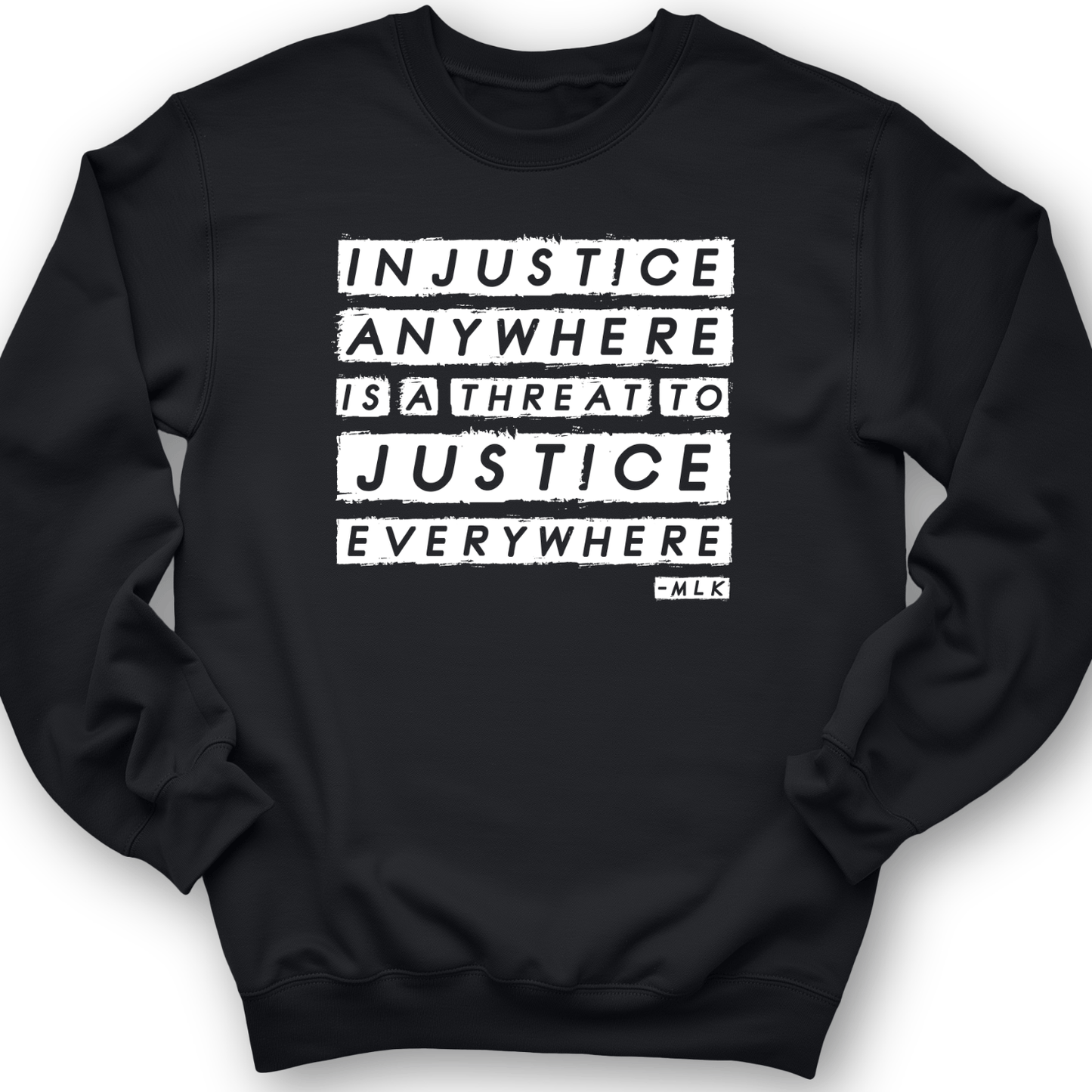 Injustice Anywhere Crewneck Black / S