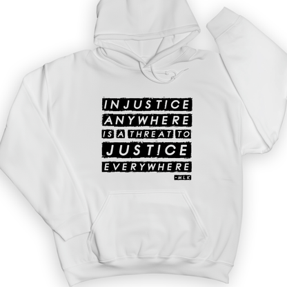 Injustice Anywhere Hoodie White / S