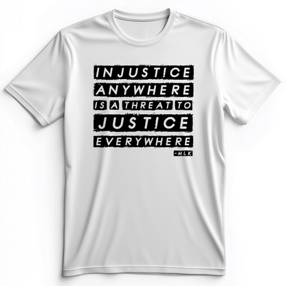 Injustice Anywhere Premium Tee White / S