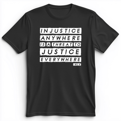 Injustice Anywhere Premium Tee Dark Grey Heather / S