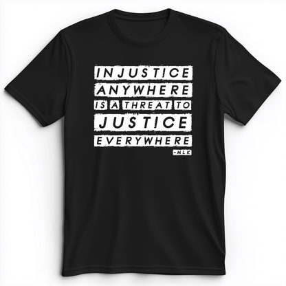 Injustice Anywhere Premium Tee Black / S