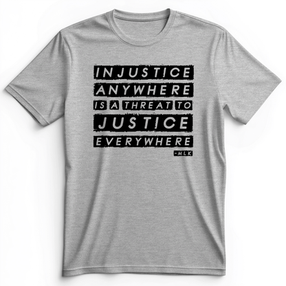 Injustice Anywhere Premium Tee Athletic Heather / S
