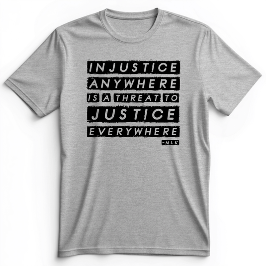 Injustice Anywhere Premium Tee Athletic Heather / S