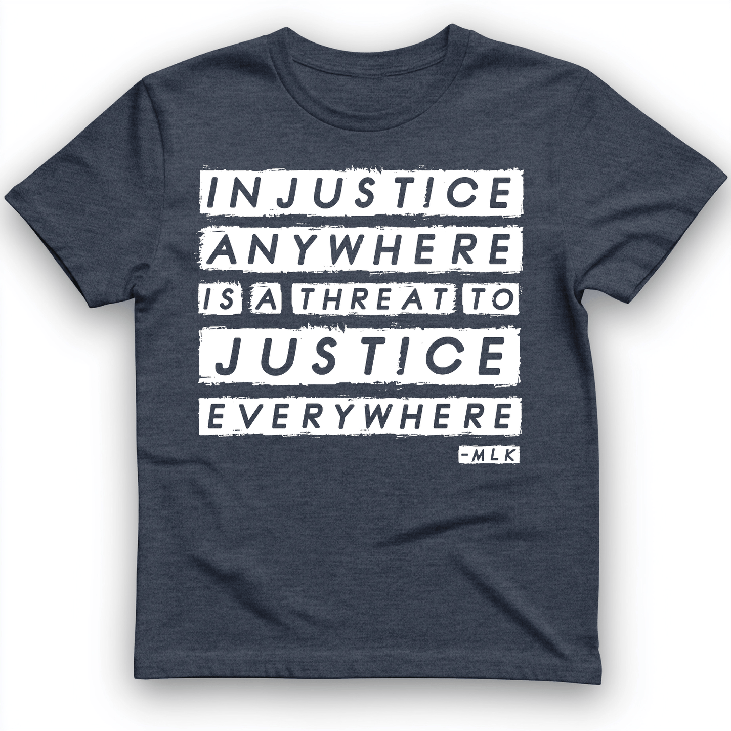 Injustice Anywhere T-Shirt Heather Navy / S