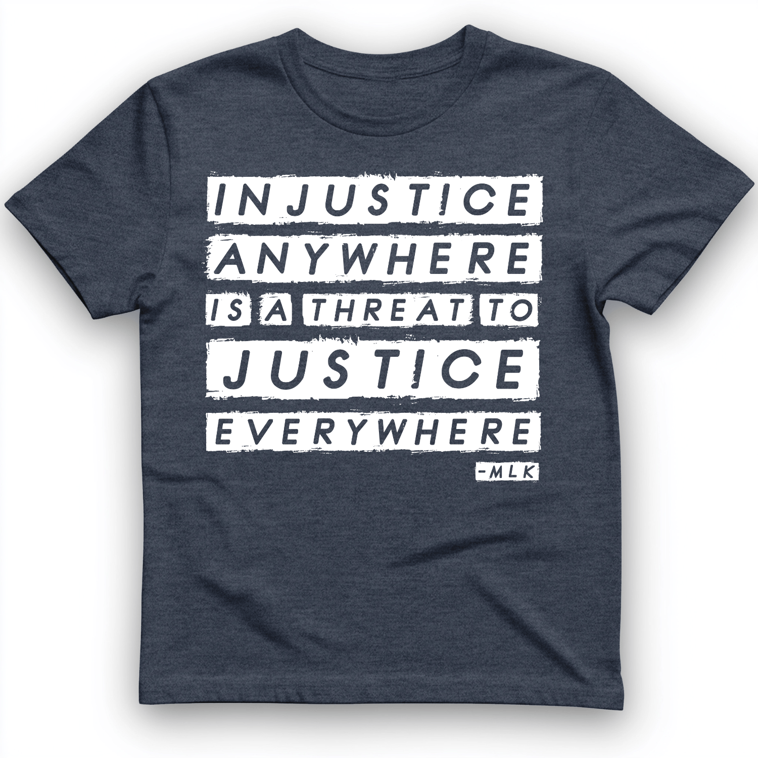 Injustice Anywhere T-Shirt Heather Navy / S