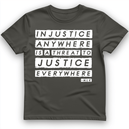 Injustice Anywhere T-Shirt Charcoal / S