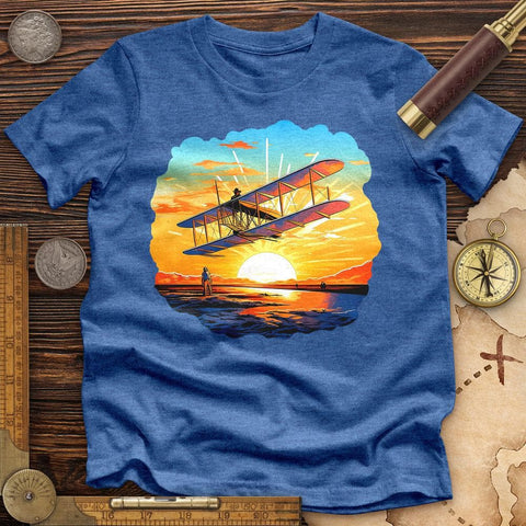 Innovative Flight High Quality Tee Heather True Royal / S