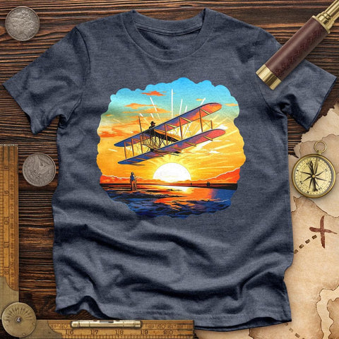 Innovative Flight High Quality Tee Heather Navy / S