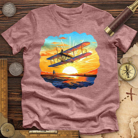 Innovative Flight High Quality Tee Heather Mauve / S