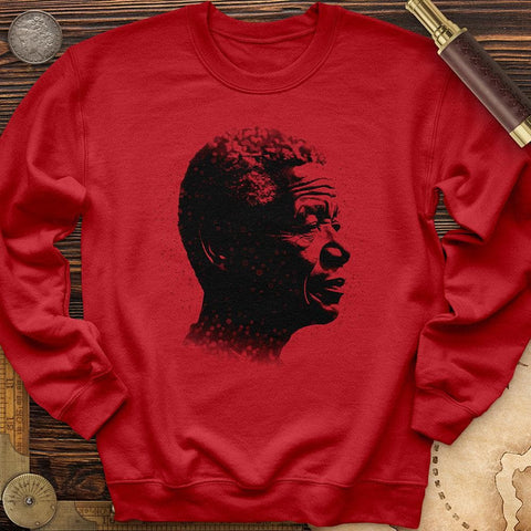 Inspirational Mandela Crewneck Red / S