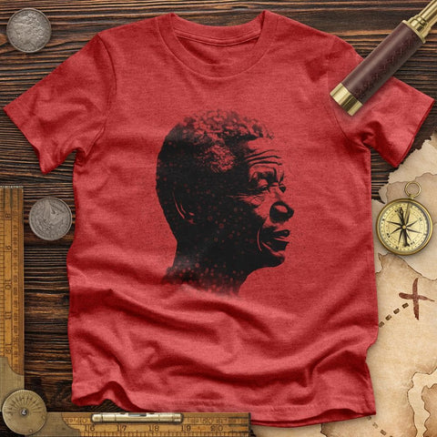 Inspirational Mandela High Quality Tee Heather Red / S