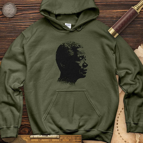 Inspirational Mandela Hoodie Military Green / S