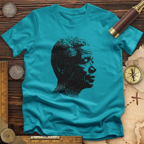 Inspirational Mandela T-Shirt Tropical Blue / S