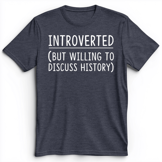 Introverted Premium Tee Heather Navy / S