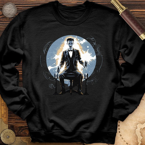 Inventor Nikola Tesla Crewneck Black / S