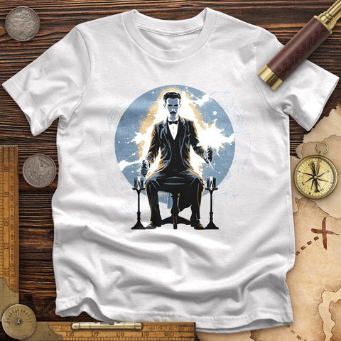 Inventor Nikola Tesla High Quality Tee White / S