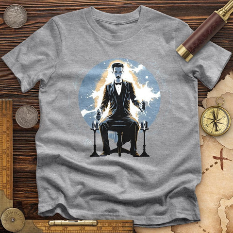 Inventor Nikola Tesla High Quality Tee Athletic Heather / S