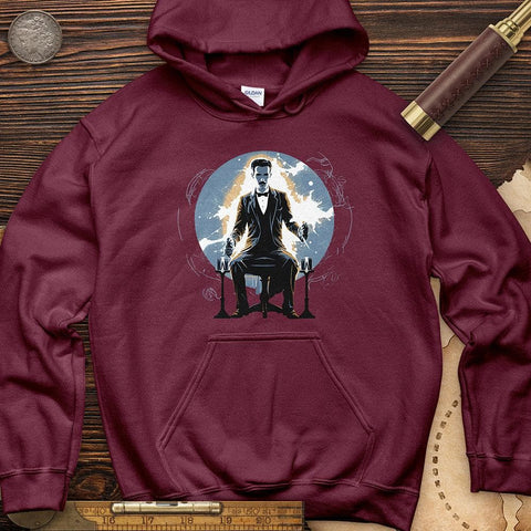 Inventor Nikola Tesla Hoodie Maroon / S