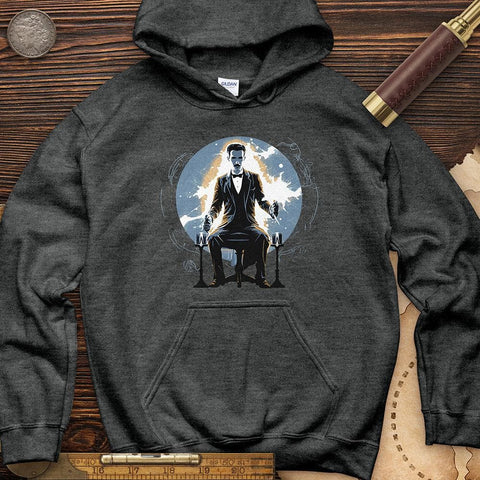 Inventor Nikola Tesla Hoodie Dark Heather / S