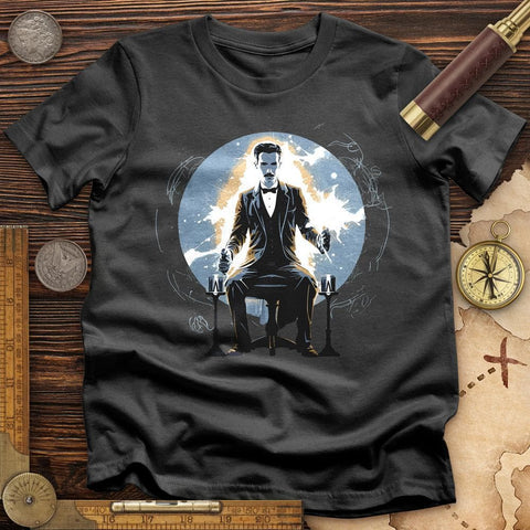 Inventor Nikola Tesla T-Shirt Charcoal / S