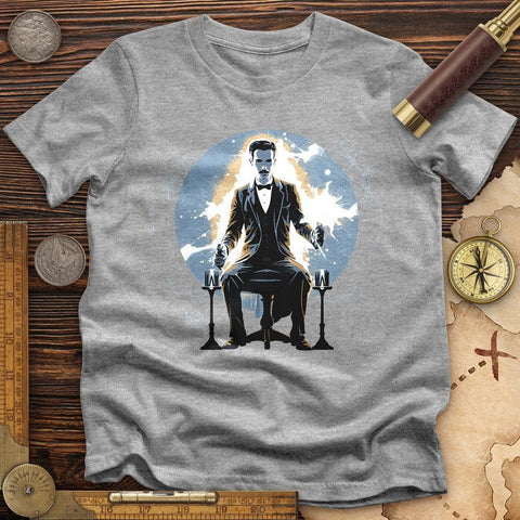 Inventor Nikola Tesla T-Shirt Sport Grey / S