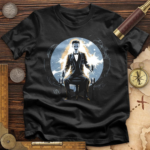 Inventor Nikola Tesla T-Shirt Black / S