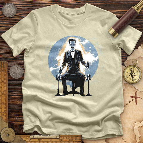 Inventor Nikola Tesla T-Shirt Natural / S