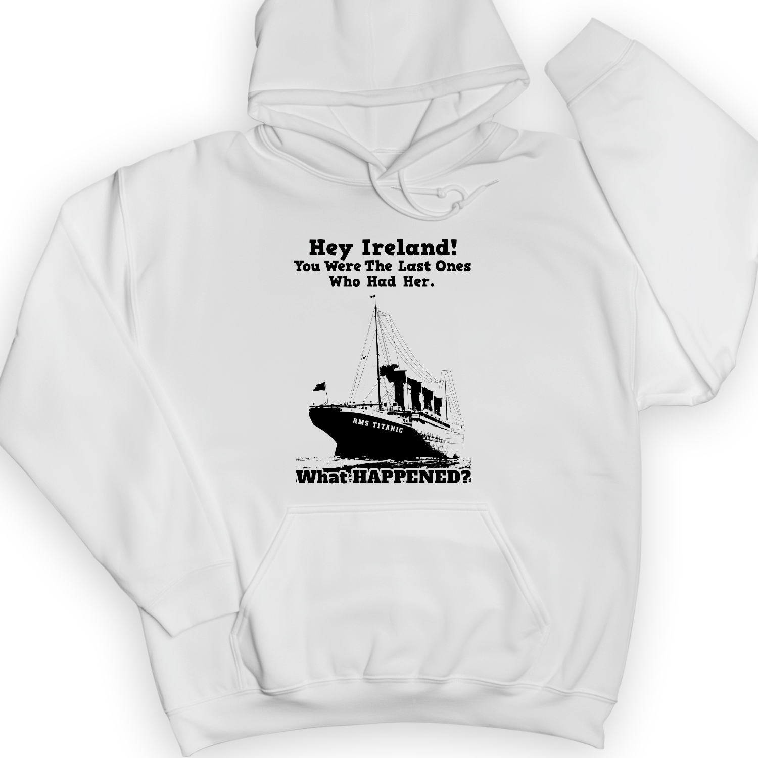 Ireland What Happened Hoodie White / S