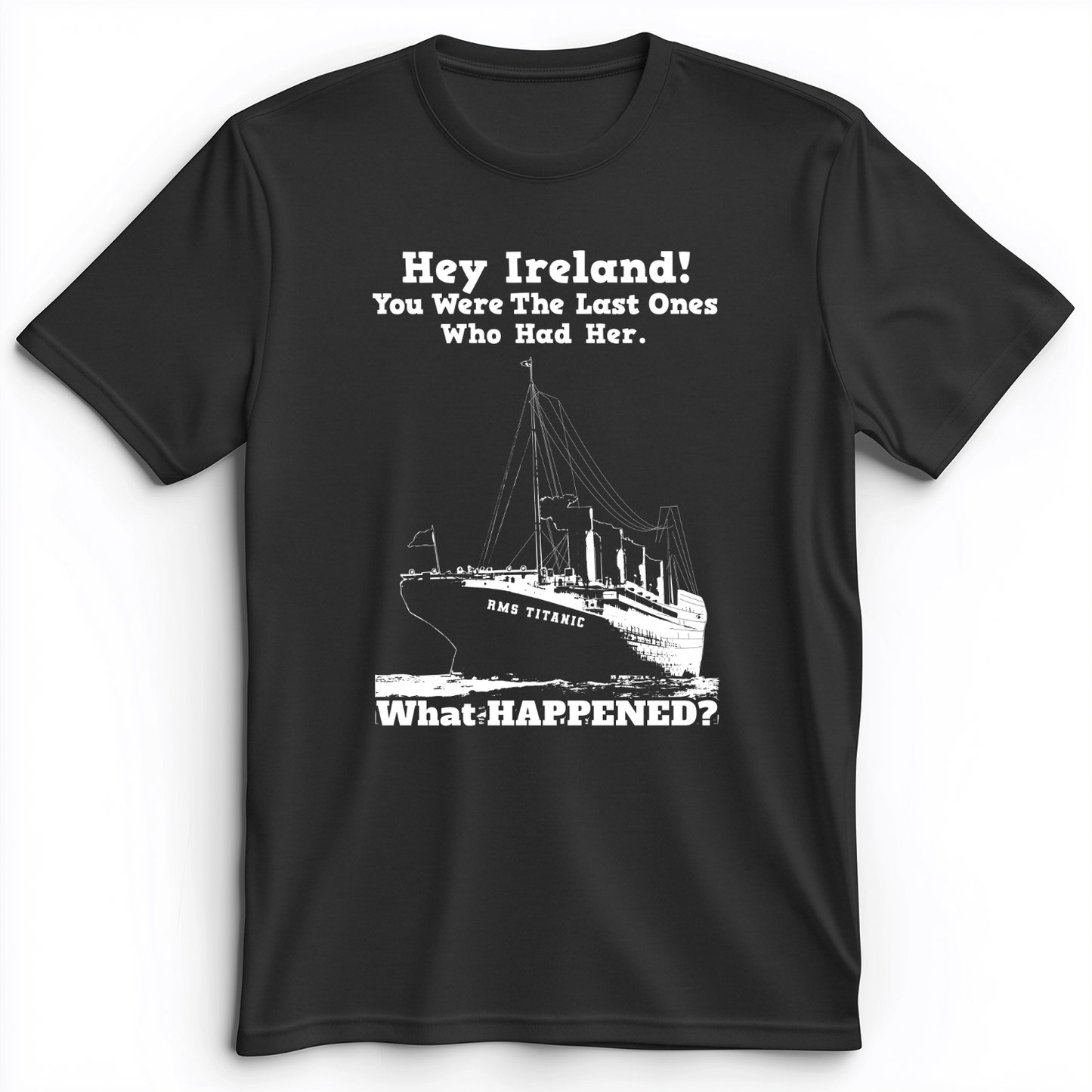Ireland What Happened Premium Tee Dark Grey Heather / S