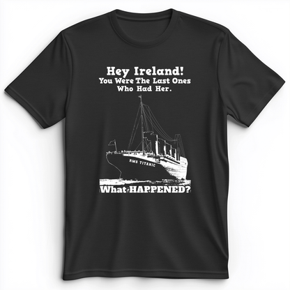 Ireland What Happened Premium Tee Dark Grey Heather / S