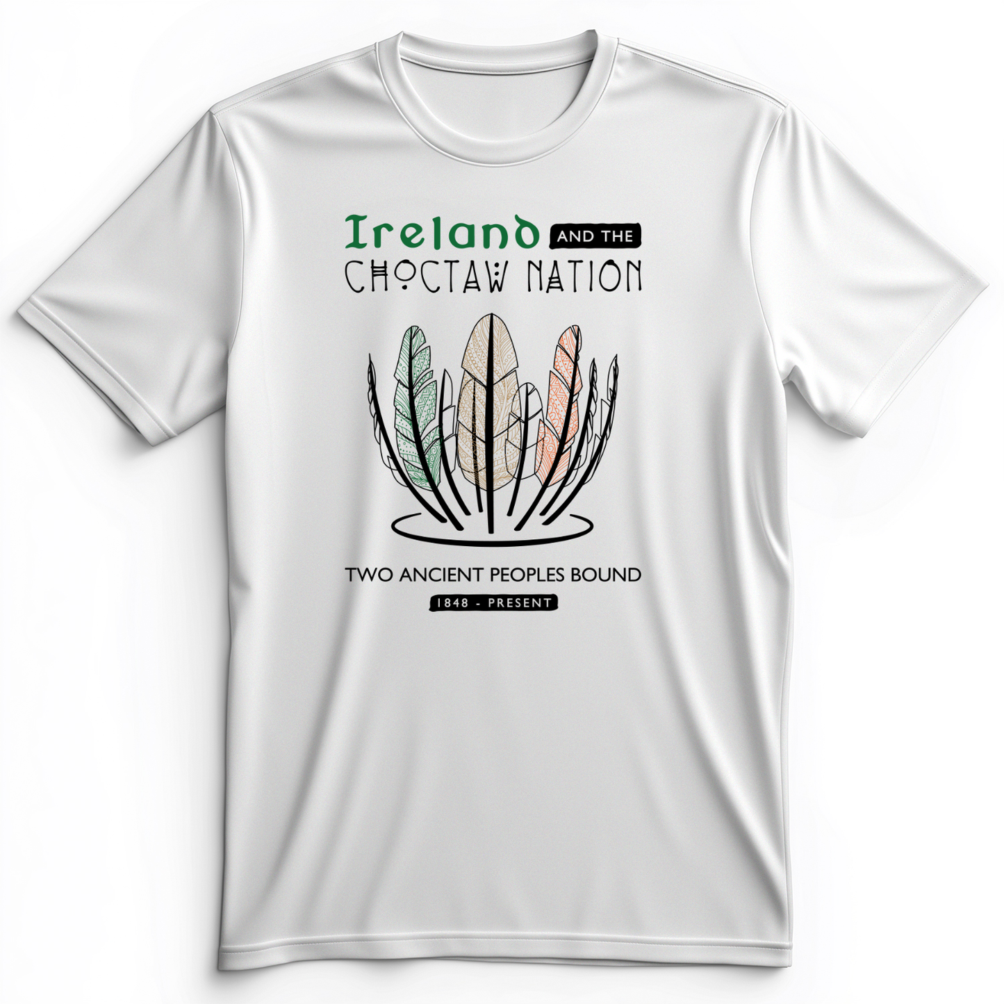 Irish-Choctaw Friendship Premium Tee White / S