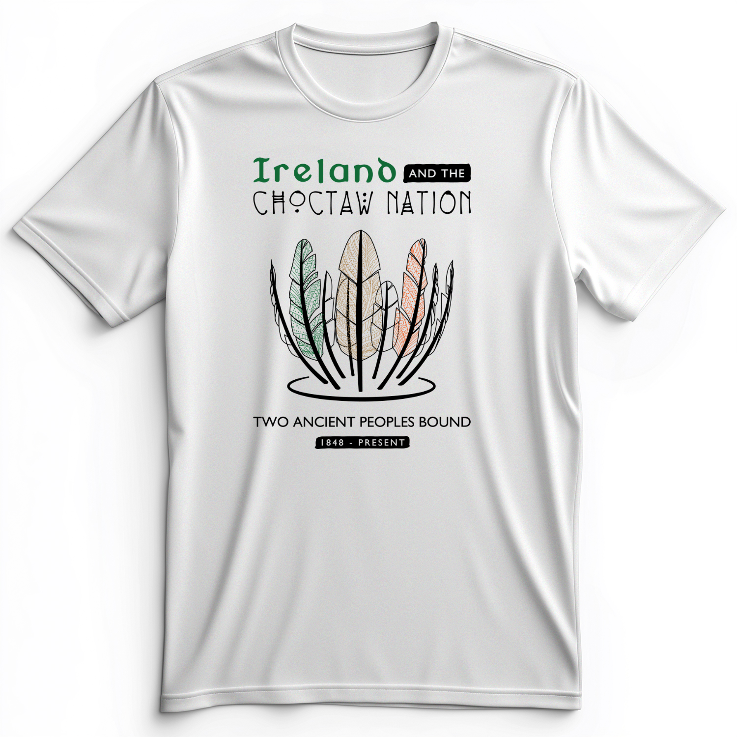 Irish-Choctaw Friendship Premium Tee White / S
