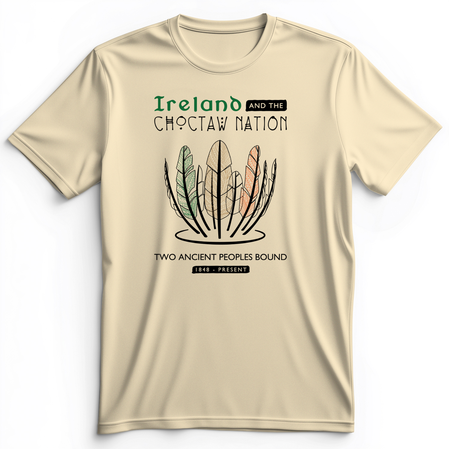 Irish-Choctaw Friendship Premium Tee Natural / S